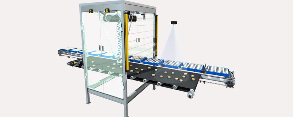 Machine vision in a process