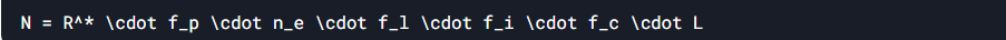Drake equation