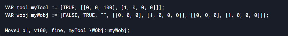Working with tools and coordinate systems
