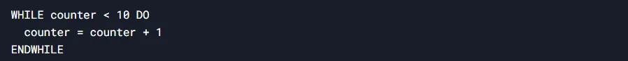 WHILE loop