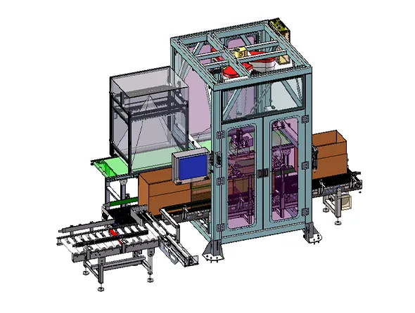 Packaging with a robot