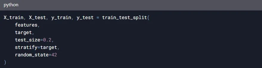 Data splitting