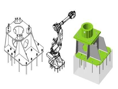Pedestales para robots industriales